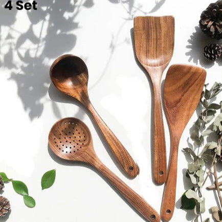 Teakborn Wood Utensil Set