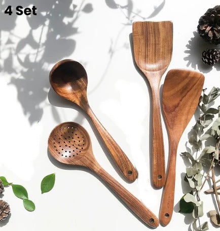 Teakborn Wood Utensil Set