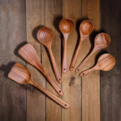 Teakborn Wood Utensil Set
