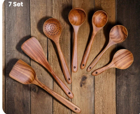 Teakborn Wood Utensil Set