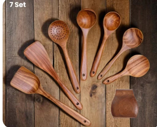 Teakborn Wood Utensil Set